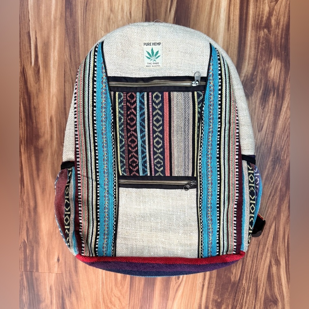 Pure Hemp Organic Natural Fiber Backpack